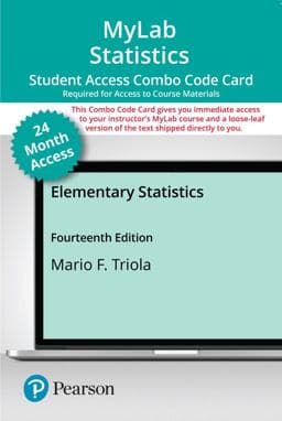 MyLab Statistics with Pearson EText -- Combo Access Card -- for Elementary Statistics (24 Months) 9780137366484