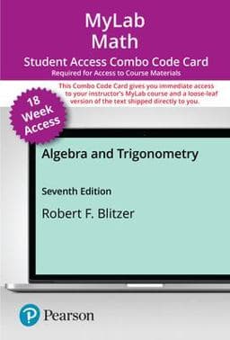 MyLab Math with Pearson EText -- Combo Access Card (18-Wk) for Algebra and Trigonometry 9780137393831
