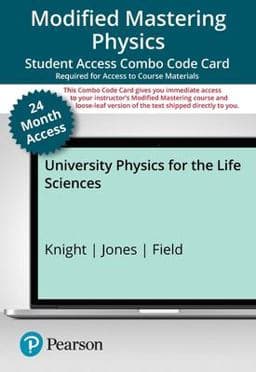 Modified Mastering Physics with Pearson EText -- Combo Access Card -- for University Physics for the Life Sciences 9780137394630