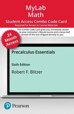 MyLab Math with Pearson EText for Precalculus Essentials -- Combo Access Card (24-Mo) 9780137417667