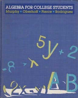 Algebra for College Students 9780155021600