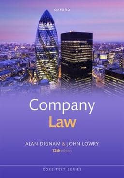Company Law 9780192865359
