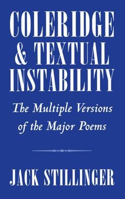 Coleridge and Textual Instability 9780195358926