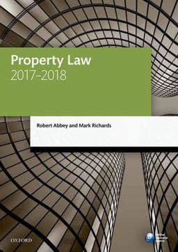 Property Law 2017-2018 9780198787648