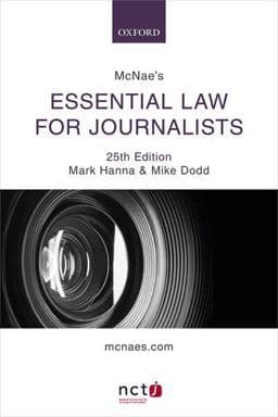 McNae's Essential Law for Journalists 9780198839835