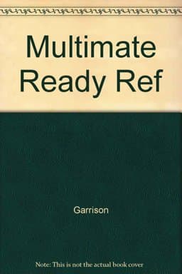 Multimate Ready Ref 9780201116229