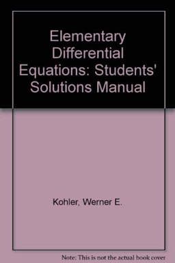 Elementary Differential Equations 9780201770322
