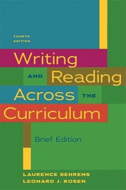Writing and Reading Across the Curriculum 9780205000692
