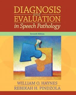 Diagnosis and Evaluation in Speech Pathology 9780205524327