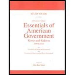 Essentials of American Govt. -Std. Gde 9780205684397