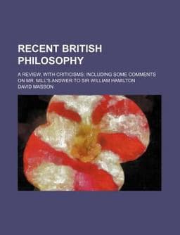 Recent British Philosophy 9780217272681