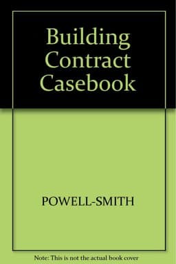 A Building Contract Casebook 9780246121080