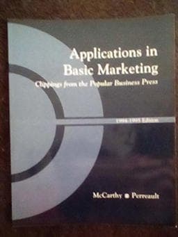Applications in Basic Marketing 9780256166446