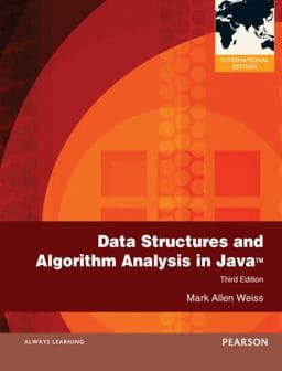 Data Structures and Algorithm Analysis in Java 9780273752110