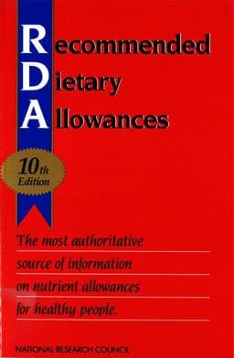 Recommended Dietary Allowances 9780309046336
