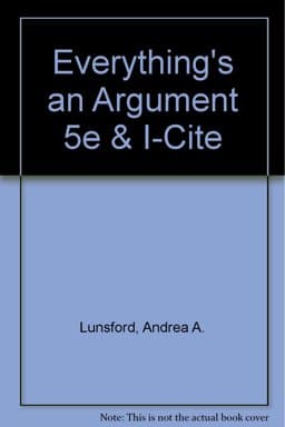 Everything's an Argument 5e and I-cite 9780312624316