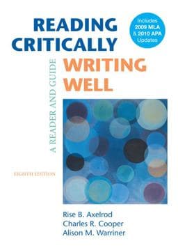 Reading Critically, Writing Well with 2009 and 2010 9780312667764