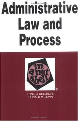 Administrative Law and Process in a Nutshell 9780314066831
