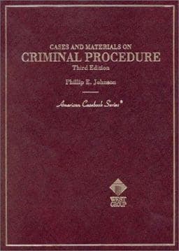 Cases and Materials on Criminal Procedure 9780314241191
