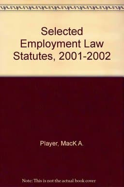 Selected Employment Law Statutes 9780314254801
