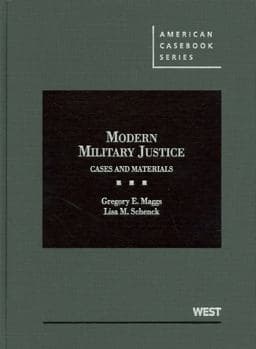 Modern Military Justice 9780314268037