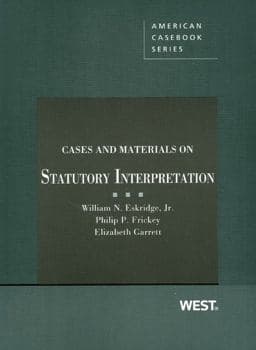 Cases and Materials on Statutory Interpretation 9780314278180
