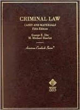 Basic Criminal Law 9780314347336