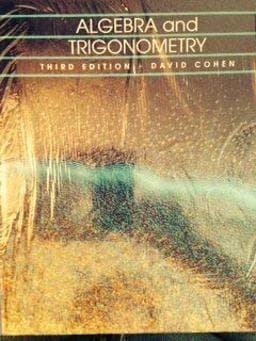 Algebra and Trigonometry 9780314933638