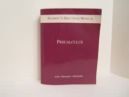 Precalculus (Stud Sol Man) 9780321009692