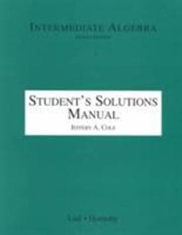 Intermediate Algebra 9780321062000