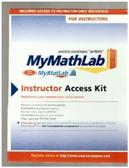 Mymathlab/Mystatlab Instructor Access Kit 9780321199928