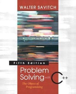 Problem Solving with C++ 9780321288349