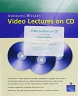Video Lectures on CD with Optional Captioning for College Algebra 9780321471635