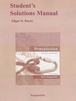 Student's Solutions Manual for Precalculus 9780321535436