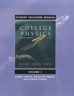 Student Solutions Manual for College Physics 9780321596291
