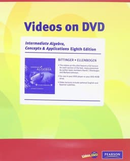 Videos on DVD for Intermediate Algebra 9780321599384