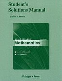 Student Solutions Manual for Basic College Mathematics with Early Integers 9780321605443