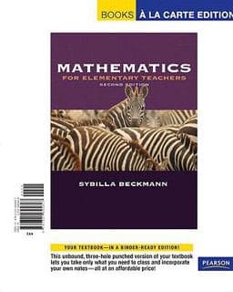 Mathematics for Elementary Teachers 9780321645807
