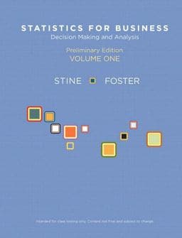 Statistics for Business 9780321689726