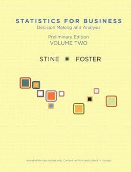 Statistics for Business 9780321689733