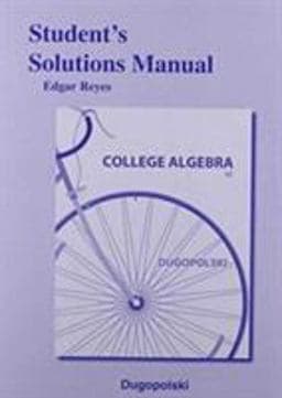 Student Solutions Manual for College Algebra 9780321916686