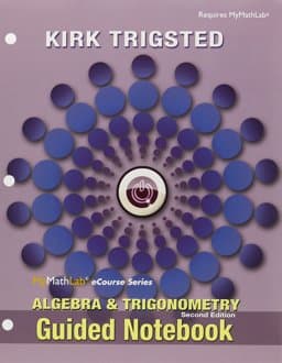 Guided Notebook for Trigsted Algebra and Trigonometry/ Precalculus 9780321923806