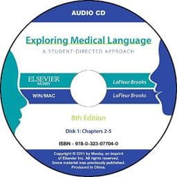 Audio CDs for Exploring Medical Language 9780323077040