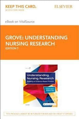 Understanding Nursing Research Elsevier Ebook on VitalSource (Retail Access Card) 9780323546430