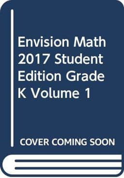 Envision Math 2017 Student Edition Grade K Volume 1 9780328887071