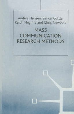 Mass Communication Research Methods 9780333617106