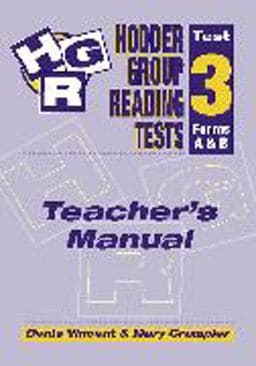 Hodder Group Reading Test 3, Form A 9780340848128