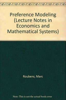 Preference Modeling 9780387156859