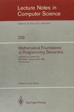 Mathematical Foundations of Programming Semantics 9780387168166