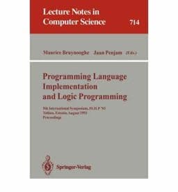 Programming Language Implementation and Logic Programming 9780387571867